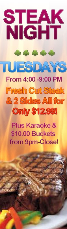 Tuesday steak special